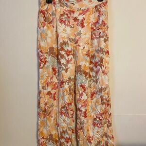 Abercrombie & Fitch Linen Floral Pants